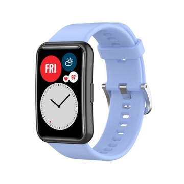 PASEK SILIKONOWY DO HUAWEI WATCH FIT BŁĘKITNY