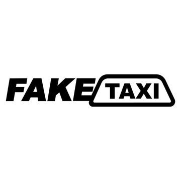 NAKLEJKA FAKE TAXI NA SAMOCHÓD AUTO 18 cm