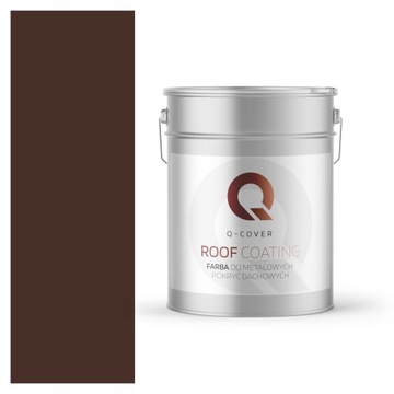 AKRYLOWA FARBA DACHOWA CIEPŁY BRĄZ 8016 BRĄZOWA CIEPŁA 10L DO DACHÓW DACHU