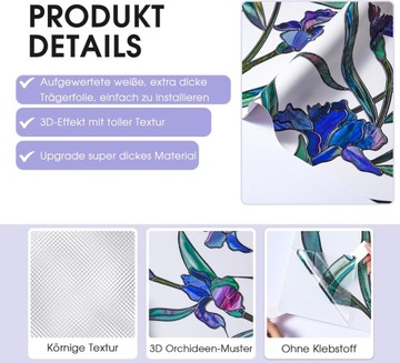 Lifetree Window Foil с рисунком орхидей, 43x100 см, самоадгезив, матовая