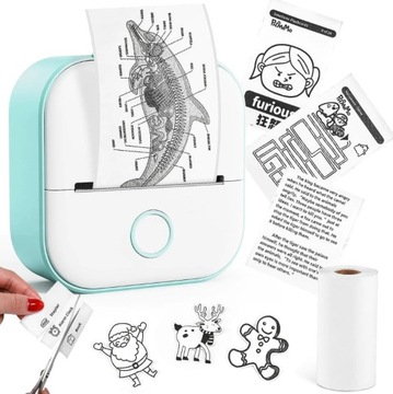 Phomemo T02 Bluetooth термопринтер для фотографий, наклеек, этикеток для заметок