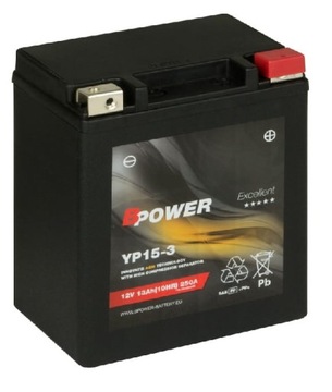 AKUMULATOR BPOWER EXCELLENT YP15-3 13AH 250A 12V