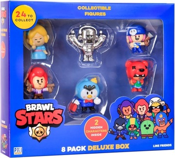 FIGURKI KOLEKCJONERSKIE BRAWL STARS 8 FIGUREK 2 LOSOWE UKRYTE DLA DZIECI