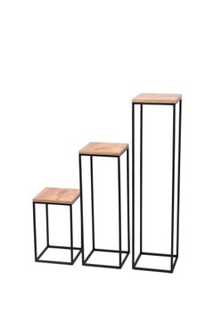 ПОДСТАВКА ДЛЯ ЦВЕТОВ ПОЛКА ДЛЯ ЦВЕТОВ МЕТАЛЛ.ВЕРХНЯЯ СТОЙКА крафтовый дуб 100см