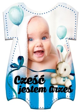10x FOTO-MAGNES URODZINY ROCZEK CHRZEST + KOPERTA