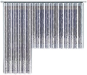 Firana wzór 628d95 rozm. 400x250cm (z obszyciem)