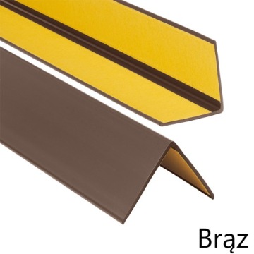 Угловая полоса ПВХ 50x50 мм, 150 см. Самоклеящаяся угловая лента. Угловая крышка.