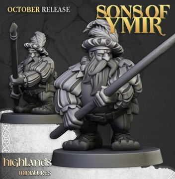 Dwarf Pikemen Unit #3 - Highlands Miniatures