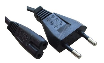 Kabel zasilający ósemka C7 2,5m Czarny