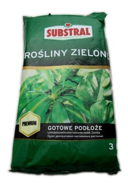 SUBSTRAL Podłoże, Ziemia do roślin zielonych 3L