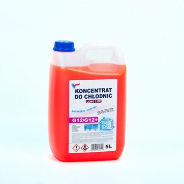 KONCENTRAT DO CHŁODNIC ANTIFREEZE G12/G12+ 5L.