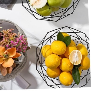 КОРЗИНА ДЛЯ ФРУКТОВ LOFT ЧАШКА МЕТАЛЛ ЧЕРНАЯ КОРЗИНА 26 СМ БОЛЬШОЙ НАБОР ИЗ 2 ШТ.