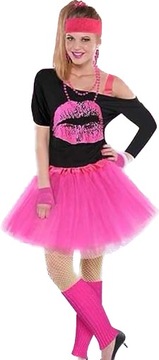 КОМПЛЕКТ ПЛАТЬЕ ДЛЯ ВЕЧЕРИНКИ 80-е 90-е АКСЕССУАРЫ КАРНАВАЛЬНЫЕ ГАДЖЕТЫ