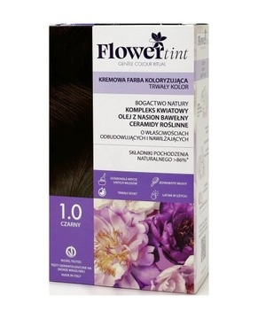 NATURALNA TRWAŁA FARBA DO WŁOSÓW 1.0 CZARNY