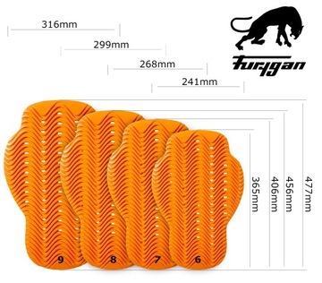 ЗАЩИТА СПИНКИ ORANGE D3O LEVEL 2 для кур-самцов, размеры S M L