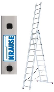 Drabina aluminiowa Krause Corda 3x10 wys. rob. 7,00m 030405