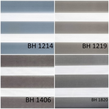 Рулонные шторы день-ночь в кассете со струнными направляющими.