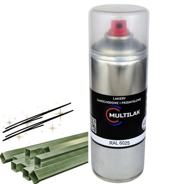 Lakier farba w sprayu do aluminium RAL 6025 Półmat