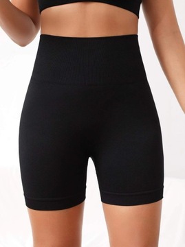 SHEIN LEGGINSY SPORTOWE KRÓTKIE CZARNE M 1V2C