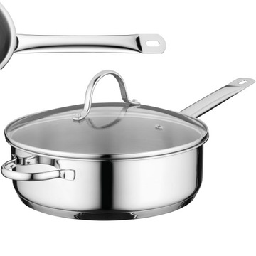 BergHOFF PATELNIA Z POKRYWĄ STALOWA GŁĘBOKA INDUKCJA COMFORT 24 CM 3,2 L