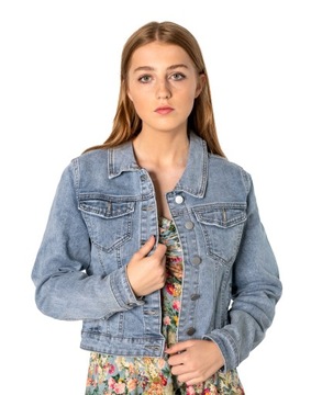 Kurtka Katana Bluza Damska Jeansowa Jupa Jeans Niebieska Dżinsowa 153 r XL