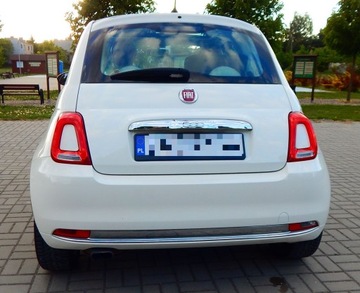 Fiat 500 II Seria 4 1.2 69KM 2017 Fiat 500 1.2 Lounge szklany dach jasny środek ładny zadbany bezwypadkowy, zdjęcie 8