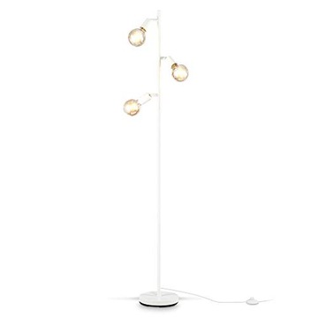 B.K.Licht - BIAŁA LAMPA STOJĄCA W STYLU VINTAGE