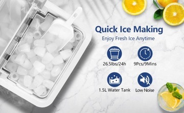 ВЫСОКОЭФФЕКТИВНАЯ ПОРТАТИВНАЯ МАШИНА ДЛЯ КУБИКОВ ЛЬДА