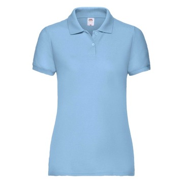 FRUIT KOSZULKA POLO DAMSKA 65/35 SKY BLUE S