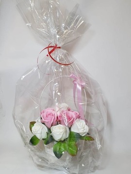 Букет подарочная корзина мыло цветы АРОМАТИЧЕСКИЙ подарок на День матери топпер