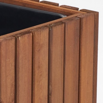 Большая садовая горшка прямоугольная пластиковая вставка 3x18l терраса садовый балкон