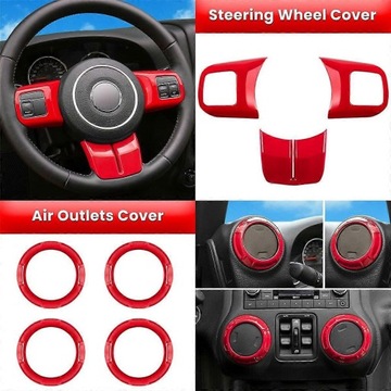 RÁMEČEK DEKORATIVNÍ 18 KUSU DO INTERIÉR VOZIDLA WRANGLER