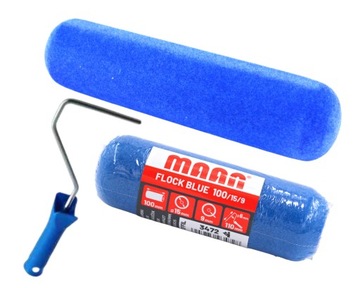 WAŁEK MALARSKI UNIWERSANY FLOCK BLUE 100mm DO MALOWANIA FARBA WAŁKI ZAPAS