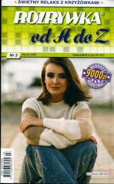 Krzyżówki ROZRYWKA od A do Z 3/2023
