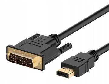 Kabel HDMI DVI Full HD Gold DVI-HDMI 2m