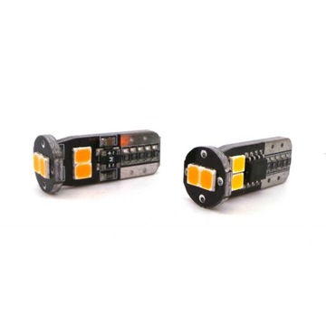 żarówka LED T10 12-18V CANBUS 400lm Pomarańczowa