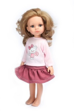 Ubranko dla lalki Paola Reina 32cm zestaw ubranek 2w1 bluzka i spódniczka