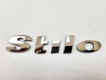 ZNACZEK EMBLEMAT LOGO NAPIS LITERY LITERA TYŁ NA KLAPĘ FIAT STILO