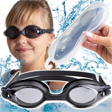 OKULARKI PŁYWACKIE OKULARY DO PŁYWANIA NA BASEN DZIECI DOROSŁYCH ANTI FOG