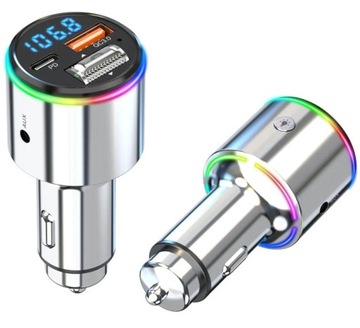 Автомобильный FM-передатчик BC88 USB-зарядное устройство QC 3.0 Автомобильный светодиодный Bluetooth