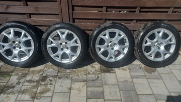 4× DISK HLINÍK ALFA ROMEO OE 156089364 7.0" X 16" 4X98 ET 39 + PNEUMATIKY