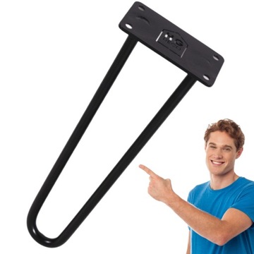 Metalowa noga do komody szafki rtv loft 25 cm czar