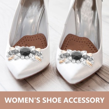 2 шт. Зажимы для обуви со стразами.