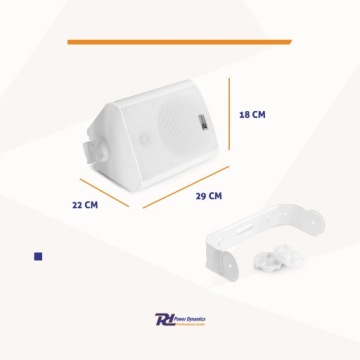 УСТАНОВКА ДИНАМИКИ 6,5 ДЮЙМА 2 ШТ. IPX5 150 Вт 100 В