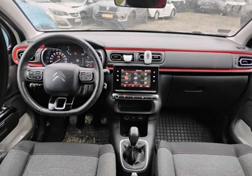 Citroen C3 III Hatchback 1.2 PureTech 82KM 2017 Citroen C3 2017r, 1.2 Benzyna. Lekko uszkodzony tyl. Jezdzi. 1.2 Benzyna, zdjęcie 5