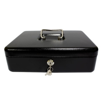 Kasetka na pieniądze bardzo duża 2,7 kg 370x280x90 mm czarna