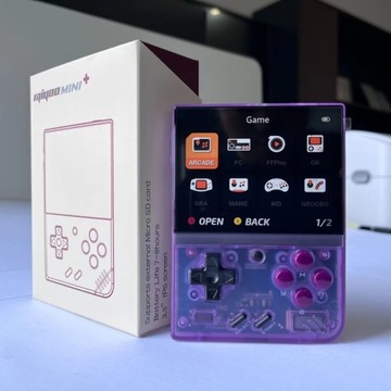 Konsola do gier ANBERNIC RG35XX mini1 Plus+ 64 GB - przezroczysta czerń