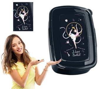 ŚNIADANIÓWKA PASO BALETNICA LUNCHBOX DLA DZIEWCZYNKI DO SZKOŁY NA TRENING