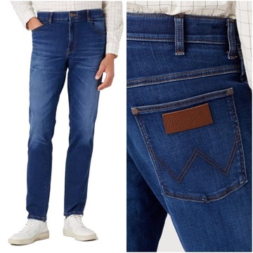 Męskie spodnie jeansowe proste Wrangler RIVER W31 L32