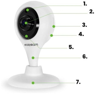 Внутренняя Wi-Fi IP-камера EasyCam Tuya 3MP EC-3C6IR
